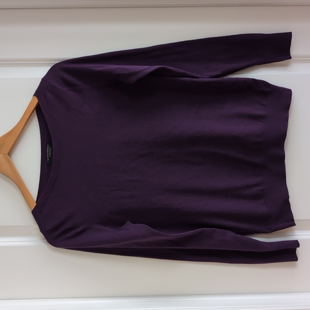 Banana Republic | Stretch Cotton Sweater | Purple | Size S